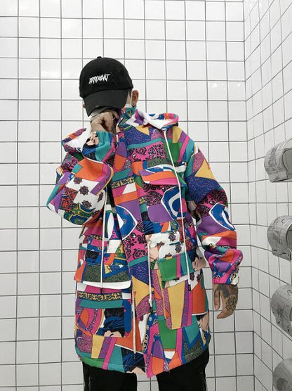 Graffiti trench coat