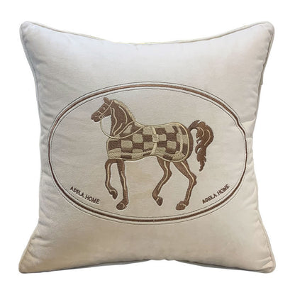 Fashion Simple Hot Stamping Embroidery Cushion Pillowcase