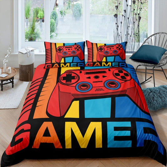 Mobile Game Elements 3D Digital Printing Duvet Cover