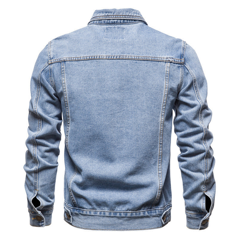 Cotton Casual Slim-fit Jacket Men's Denim Jacket Men's