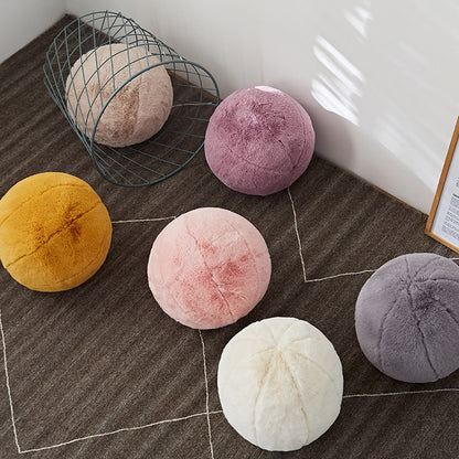 Round Plush Pillow Sofa Cushion Decoration