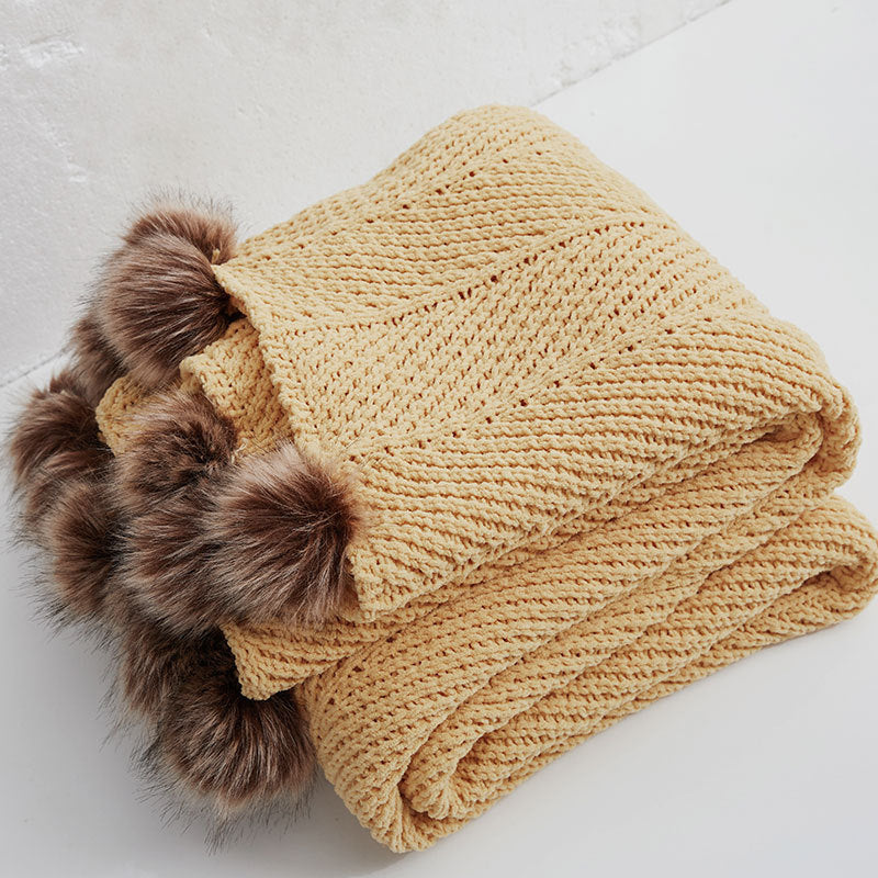 Hairball Chenille Super Soft Office Nap Blanket