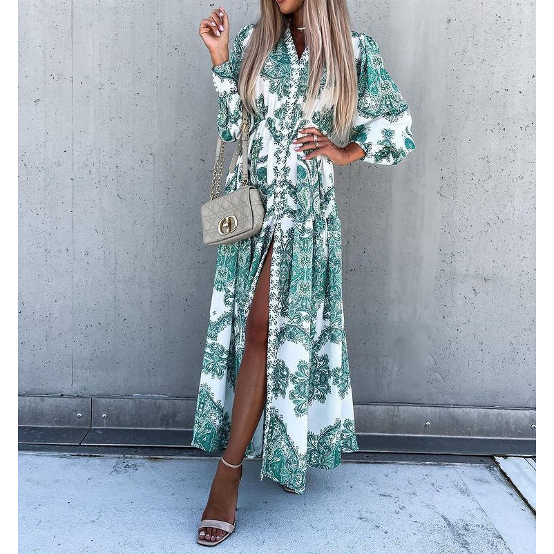 Fashion Casual Slit Long Dress