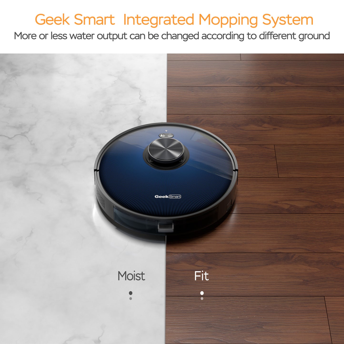 Geek Smart L7 Robot Vacuum Cleaner And Mop, LDS Navigation, Wi-Fi Connected APP, Selective Room Cleaning,MAX 2700 PA Suction, Ideal For Pets And Larger Home Banned From Selling On Amazon