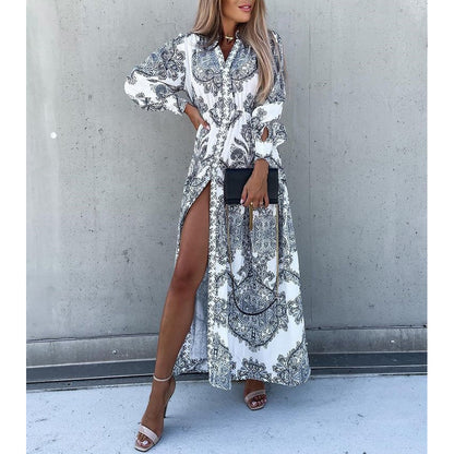 Fashion Casual Slit Long Dress