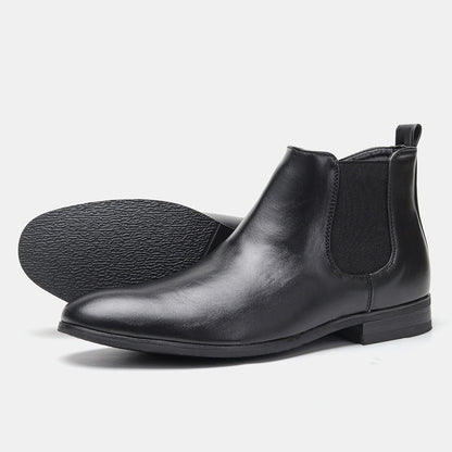 Plus Size Chelsea Boots Men's Classic Wooden Root