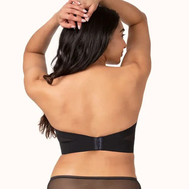 Backless Tube Top Low Back With Strap Bra